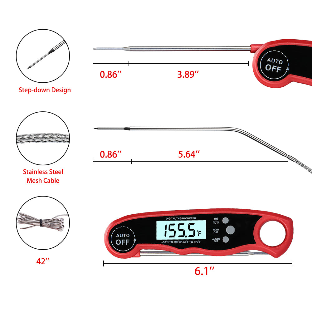 General Tools MT200 Analog Meat Cooking Thermometer
